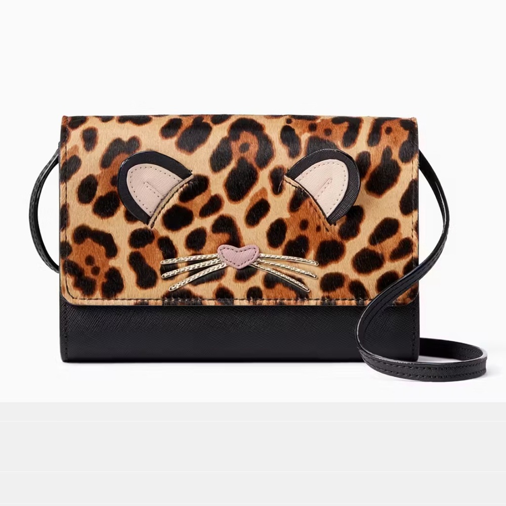 SOLD‼️Kate Spade Run Wild Leopard Summer Novelty Crossbody Bag - Picture 4 of 7